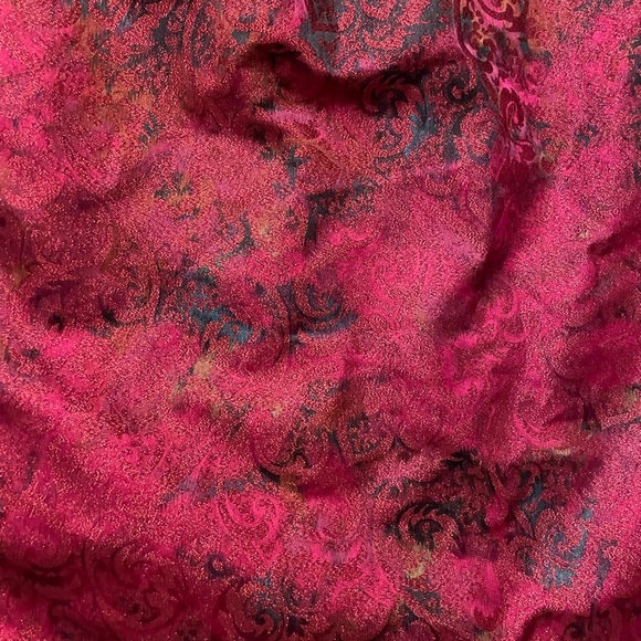 Vintage Baroque Inspired Metallic Midi Skirt - Picture 4 of 5